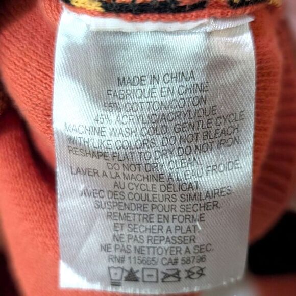 Dragon Ball Super Goku Men's XL Knit Sweater Orange & Black - Picture 6 of 6